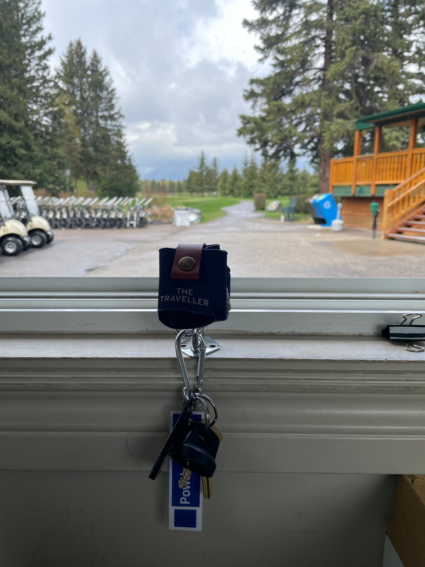 Keychain Stubby Holder at the golf course